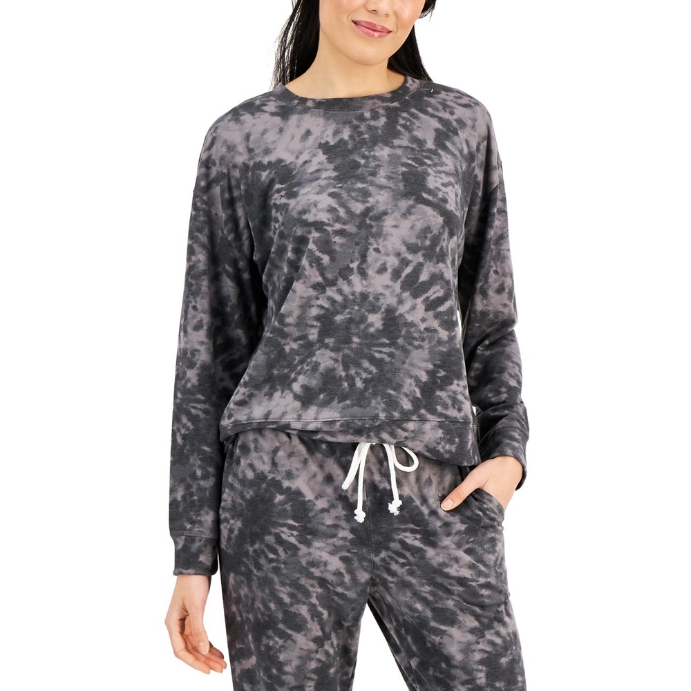 Jenni Super Soft Crewneck Pajama Top Grey Medium‎